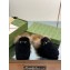 Gucci Princetown Fur Shearling Lamb Slippers Black 2023