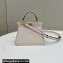 Fendi Peekaboo Iseeu Petite Bag in interlace leather White 2023