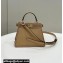 Fendi Peekaboo Iseeu Petite Bag in interlace leather Brown 2023