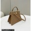 Fendi Peekaboo Iseeu Petite Bag in interlace leather Brown 2023