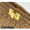 Fendi Peekaboo Iseeu Petite Bag in interlace leather Brown 2023
