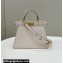 Fendi Peekaboo Iseeu Small Bag in interlace leather White 2023