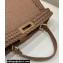 Fendi Peekaboo Iseeu Medium Bag  in Beige Flannel 2023