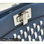 Fendi Peekaboo Mini bag in White and blue woven leather 2023