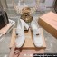 Miu Miu Heel 7.5cm Patent Leather Loafers White With Logo Coin 2023