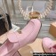 Miu Miu Heel 7.5cm Patent Leather Loafers Pink With Logo Coin 2023