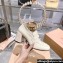 Miu Miu Heel 7.5cm Patent Leather Loafers Creamy With Logo Coin 2023