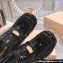 Miu Miu Heel 7.5cm Patent Leather Loafers Black With Logo Coin 2023