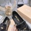 Miu Miu Heel 5.5cm Brushed Leather Loafers Black With Logo Coin 2023