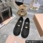 Miu Miu Glitter Loafers Black With Logo Coin 2023