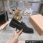 Miu Miu Glitter Loafers Black With Logo Coin 2023
