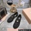 Miu Miu Glitter Loafers Black With Logo Coin 2023