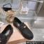 Miu Miu Glitter Loafers Black With Logo Coin 2023