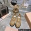 Miu Miu Glitter Loafers Gold With Logo Coin 2023