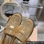 Miu Miu Glitter Loafers Gold With Logo Coin 2023