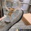 Miu Miu Glitter Loafers Silver With Logo Coin 2023