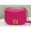 Fendi C’mon Medium bag in smooth and full-grain leather Fuchsia 2023