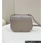 Fendi C’mon Medium bag in smooth and full-grain leather Gray 2023
