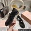 Miu Miu Patent Leather Loafers Black With Logo Coin 2023