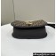 Fendi C’mon Medium bag in Brown FF jacquard fabric and leather 2023