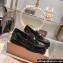Miu Miu Patent Leather Loafers Black With Logo Coin 2023