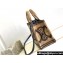 Celine Small Cabas Thais Bag In Textile With Triomphe And Calfskin 199162 Beige/Black 2023