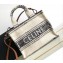 Celine Small Cabas Thais Bag In Striped Textile With Celine Jacquard 199162 Beige/Black 2023