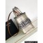 Celine Small Cabas Thais Bag In Striped Textile With Celine Jacquard 199162 Beige/Black 2023