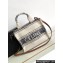 Celine Small Cabas Thais Bag In Striped Textile With Celine Jacquard 199162 Beige/Black 2023
