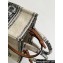 Celine Small Cabas Thais Bag In Striped Textile With Celine Jacquard 199162 Beige/Black 2023