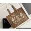 Celine Large Cabas Thais Bag In Textile And Calfskin 196762 Natural/White 2023