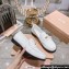 Miu Miu Patent Leather Loafers White With Logo Coin 2023