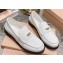 Miu Miu Patent Leather Loafers White With Logo Coin 2023