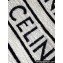 Celine Large Cabas Thais Bag In Textile With Celine All Over 196762 White/Black 2023