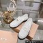 Miu Miu Patent Leather Loafers White With Logo Coin 2023