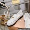 Miu Miu Patent Leather Loafers White With Logo Coin 2023