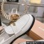 Miu Miu Patent Leather Loafers White With Logo Coin 2023