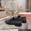 Miu Miu Vintage-effect Leather Loafers Black With Logo Coin 2023