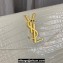 Saint Laurent uptown pouch in crocodile-embossed shiny leather 565739 White
