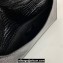 Saint Laurent uptown pouch in crocodile-embossed shiny leather 565739 Black