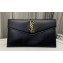 Saint Laurent uptown pouch in Smooth leather 565739 Black