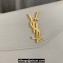 Saint Laurent uptown pouch in Grained leather 565739 White