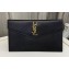 Saint Laurent uptown pouch in Grained leather 565739 Black