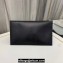 Saint Laurent uptown pouch in Grained leather 565739 Black