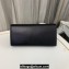 Saint Laurent kate clutch in grain de poudre embossed leather 326079 Black