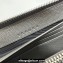 Saint Laurent Cassandre Matelassé Zip Around Wallet In Grain De Poudre Embossed Leather 358094 Gray/Silver