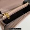Saint Laurent Cassandre Matelassé Large Flap Wallet In Grain De Poudre Embossed Leather 372264 Nude Pink/Gold
