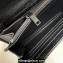 Saint Laurent Cassandre Matelassé Large Flap Wallet In Grain De Poudre Embossed Leather 372264 Black