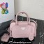 Prada Antique nappa leather multi-pocket top-handle bag 1bb099 Pink 2023