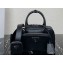 Prada Antique nappa leather multi-pocket top-handle bag 1bb099 Black 2023